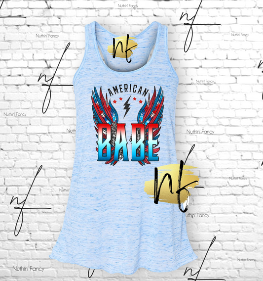 American Babe Wings Racerback Tank