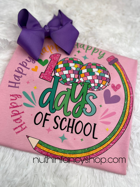 SHORT SLEEVE TEE 100 Days Disco Pencil