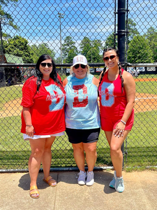 Dudley Little League FAUX Blue Glitter