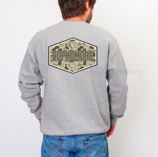Upper Grades Camo Patch Sweatshirt