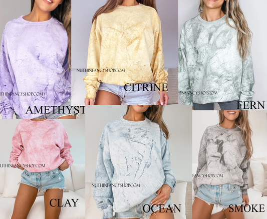 Comfort Colors Acid Wash Sweatshirt