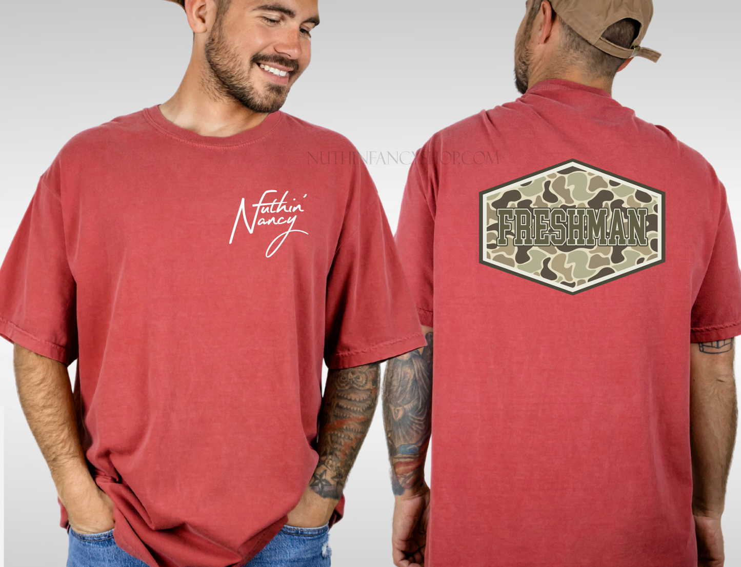 Camo Patch Grades on Vintage Red