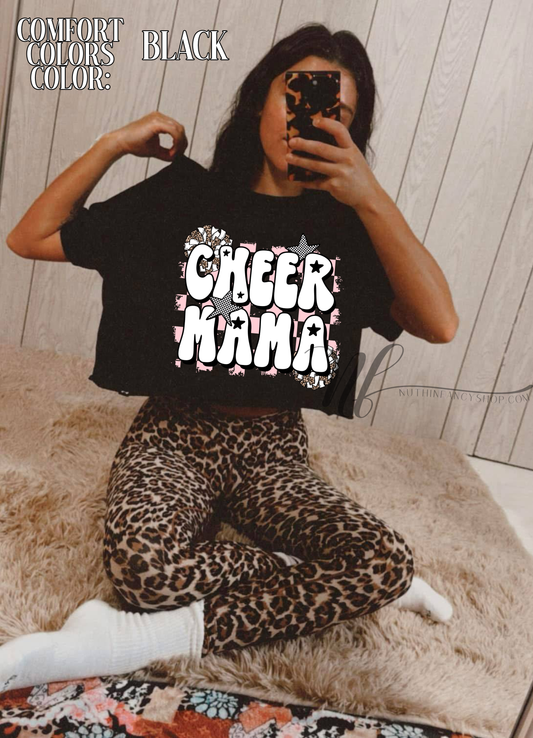 Leopard Poms Cheer Mama