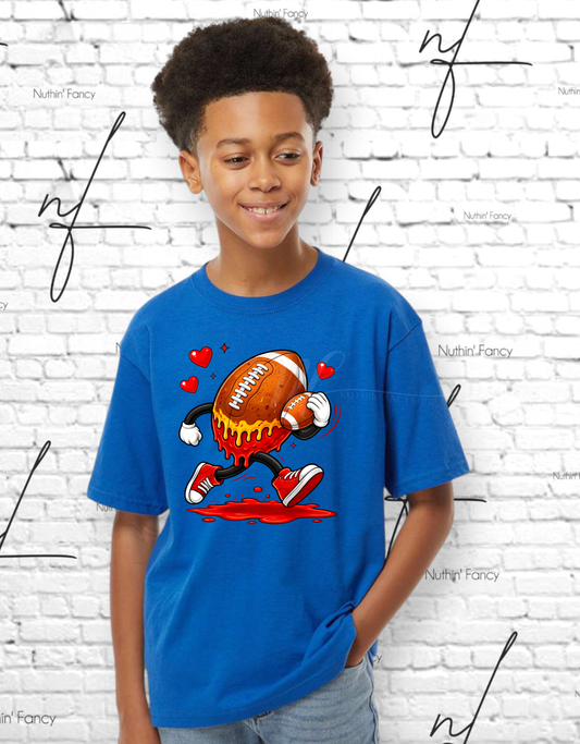 Boys Valentines Football Drip