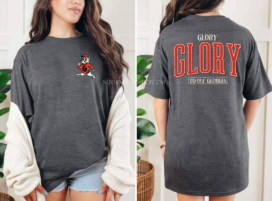 Varsity Glory on Grey, Front and Back