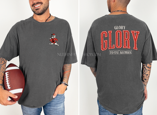Varsity Glory on Grey, Front and Back