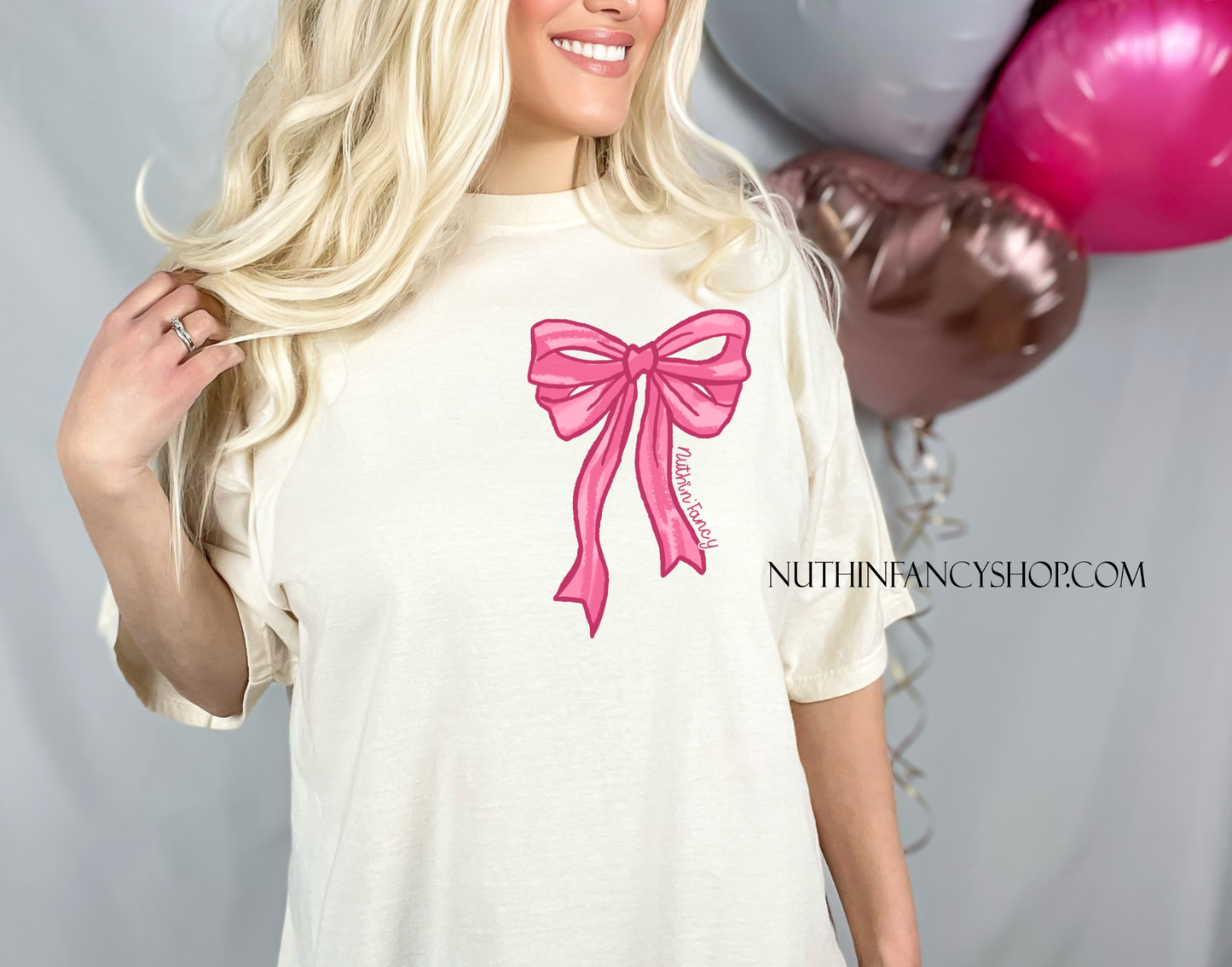 God Says I Am with Pink Coquette Scripture Bows
