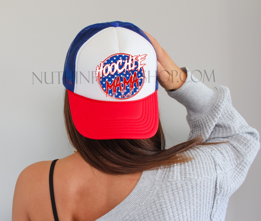 Hoochie Mama Patriotic Hat - NO ROPE ON HAT
