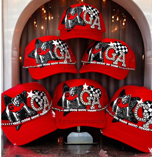 Rhinestone GA Trucker Hat