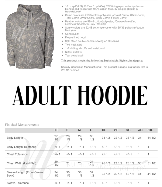 Varsity Georgia on Duck Camo Hoodie