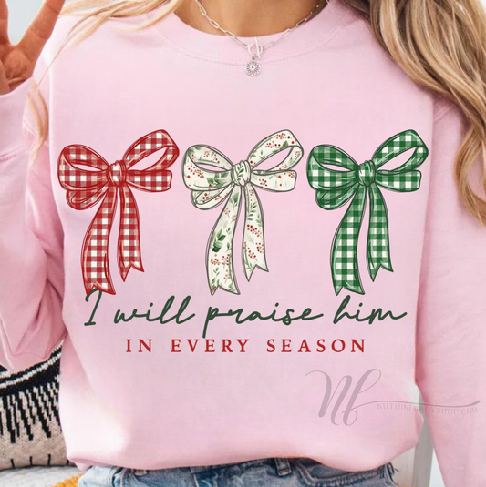 In Every Season Patterned Bow Trio