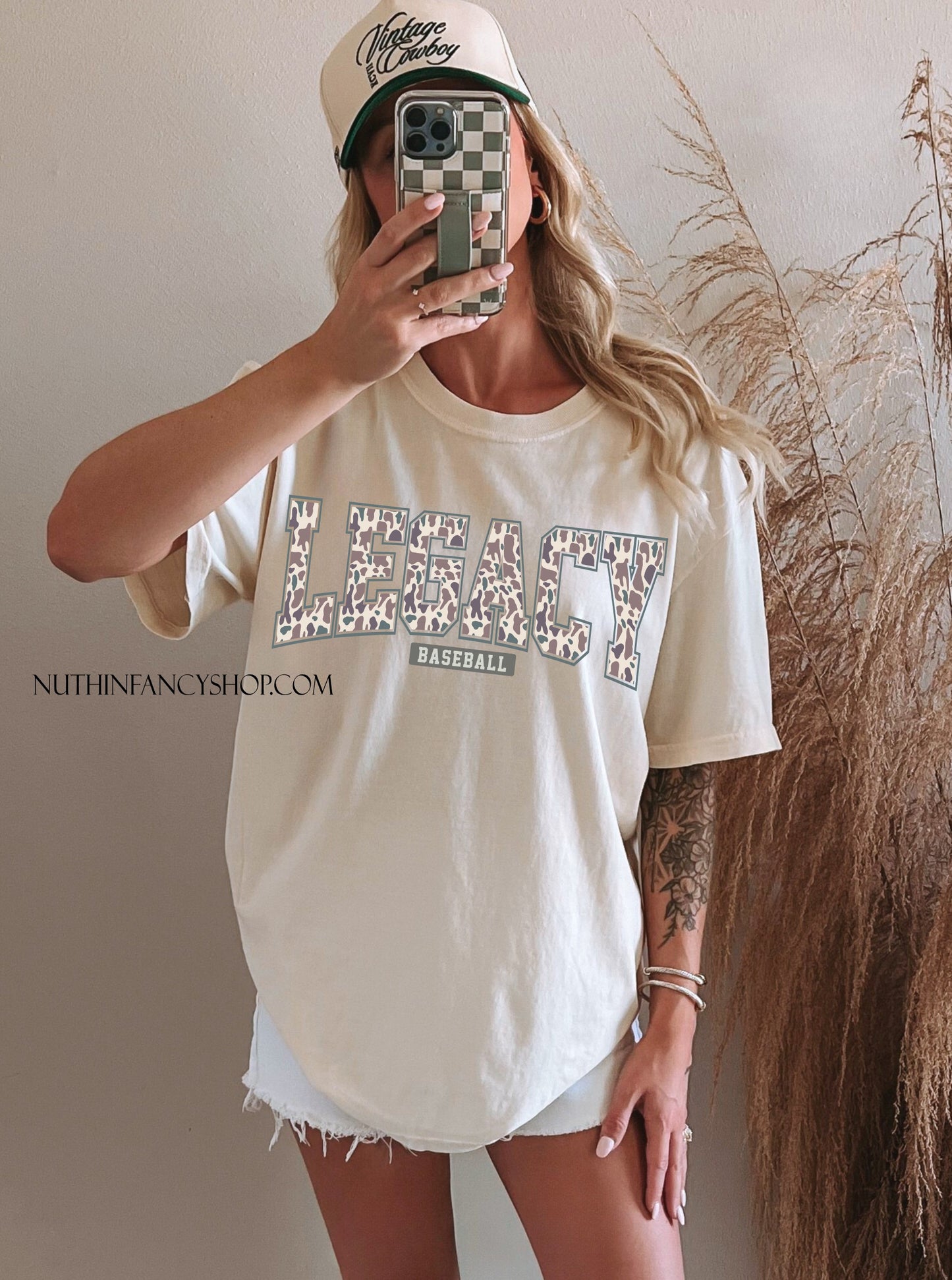 Varsity Style Legacy in Tan Camo on Ivory