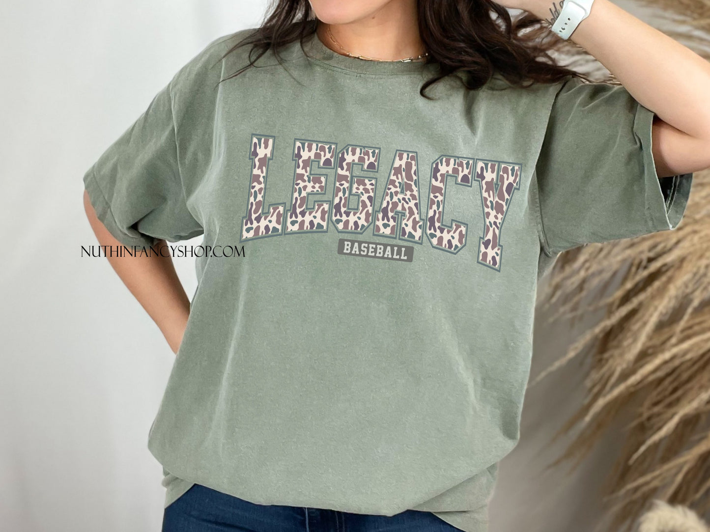 Varsity Style Legacy in Tan Camo on Green
