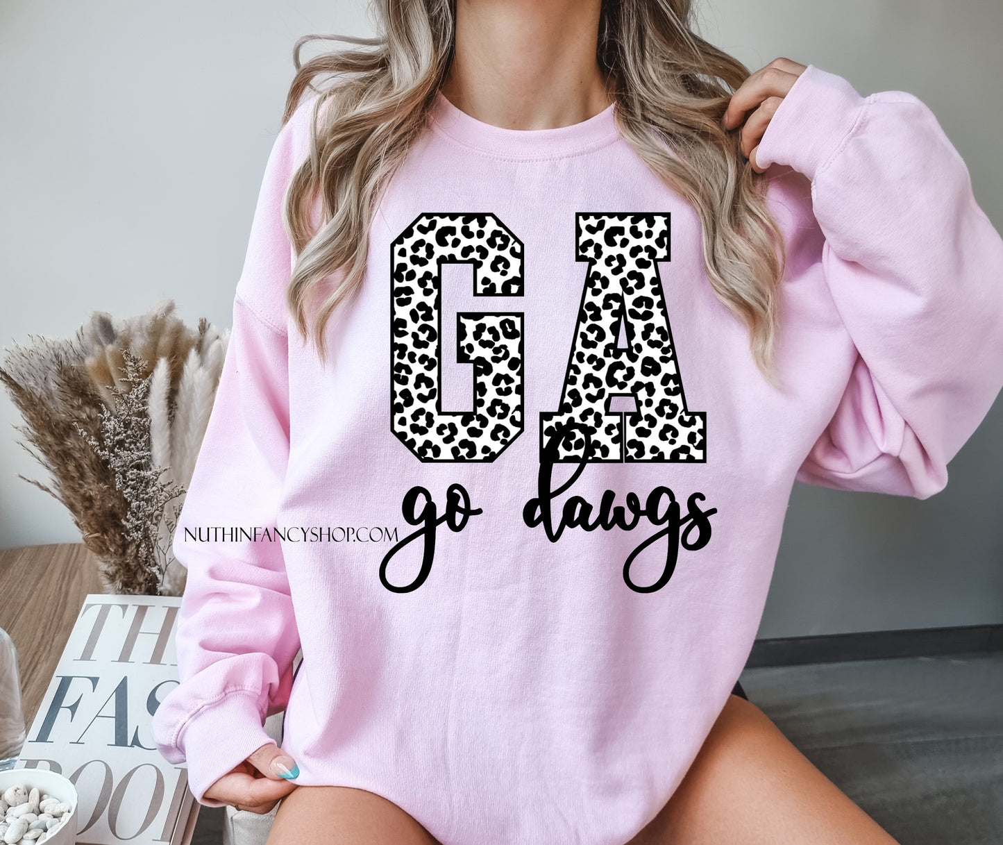 Pink Big Black and White Leopard G A