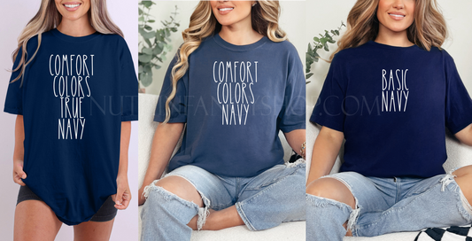 Simple Atlanta Team, Unisex Comfort Colors Washed Out Navy