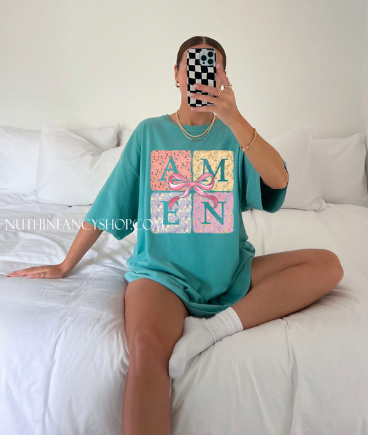 Floral Patchwork Amen