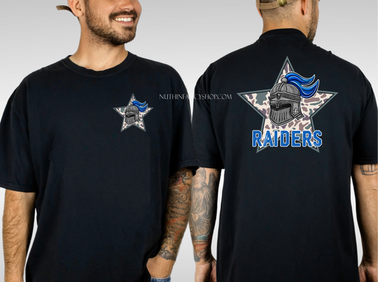 Raiders Camo Star on Black