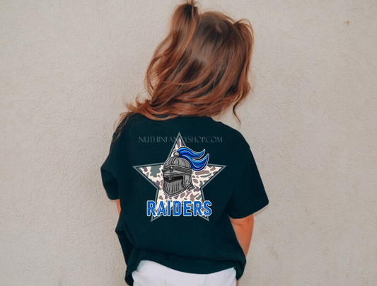 Raiders Camo Star on Black