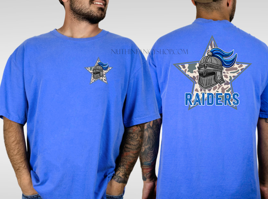 Raiders Camo Star on Royal