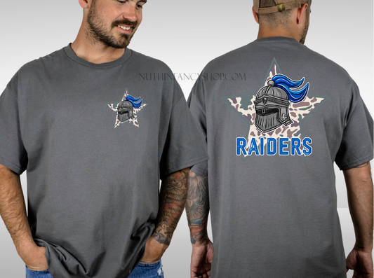 Raiders Camo Star on Grey