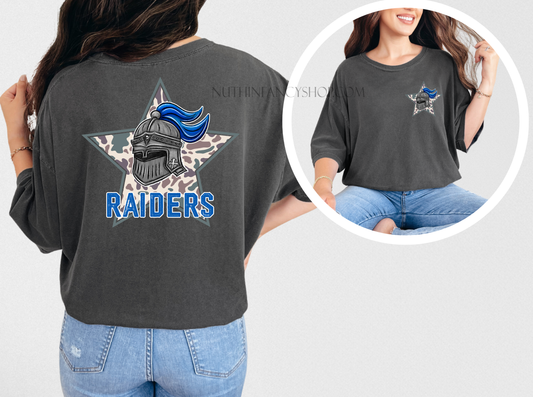 Raiders Camo Star on Grey