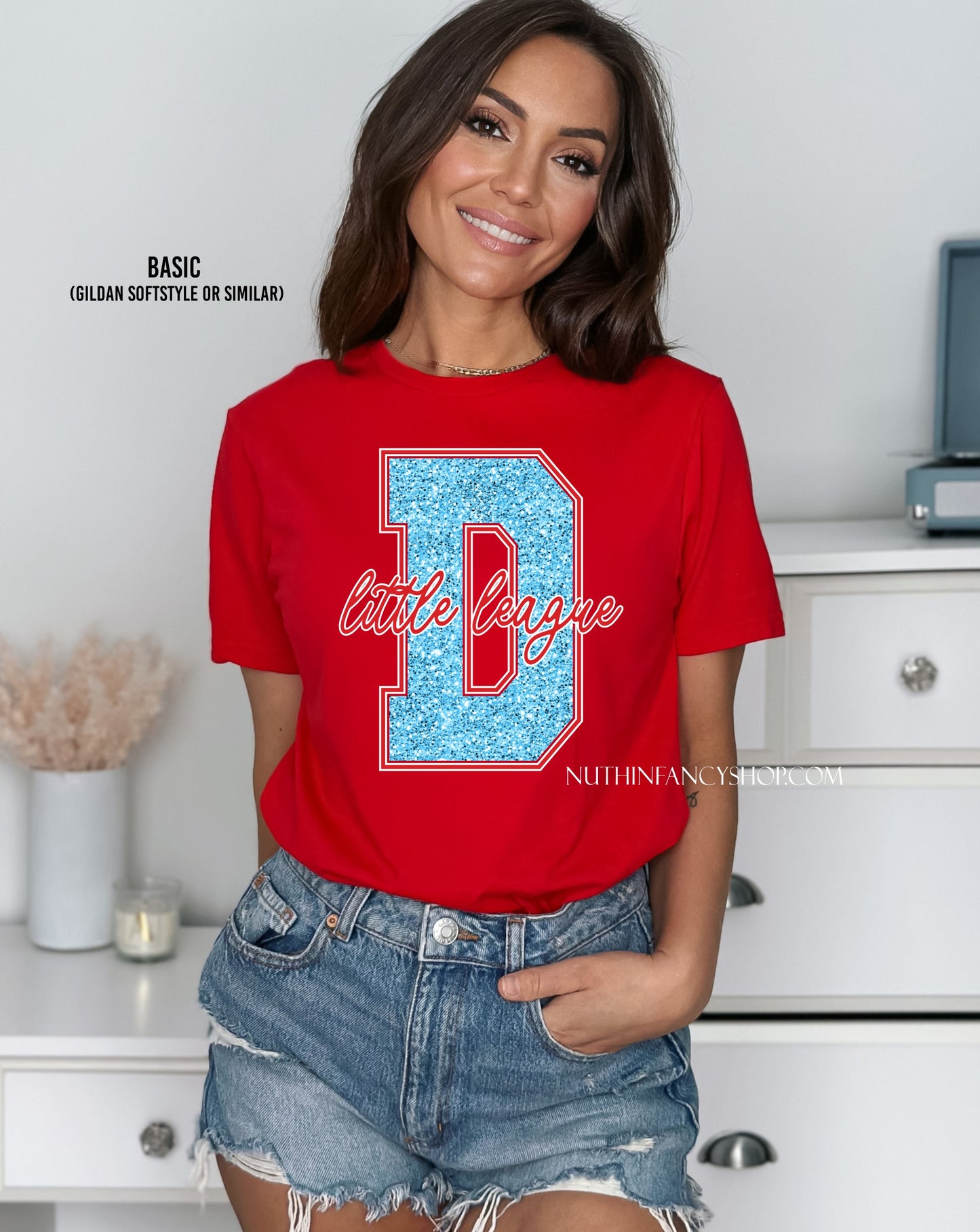 Dudley Little League FAUX Blue Glitter