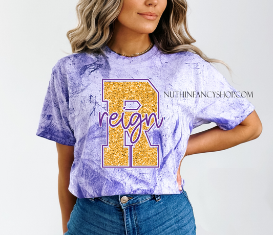 Reign Faux Glitter Acid Wash