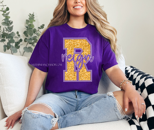 Reign Faux Glitter Solid Purple (includes Dri fit and Hoodies)