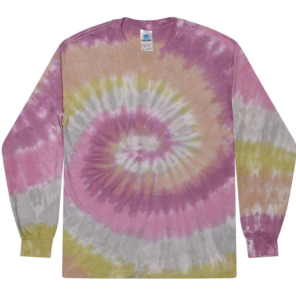 ADULT Tie Dye Long Sleeve Blank (MORE COLOR OPTIONS)
