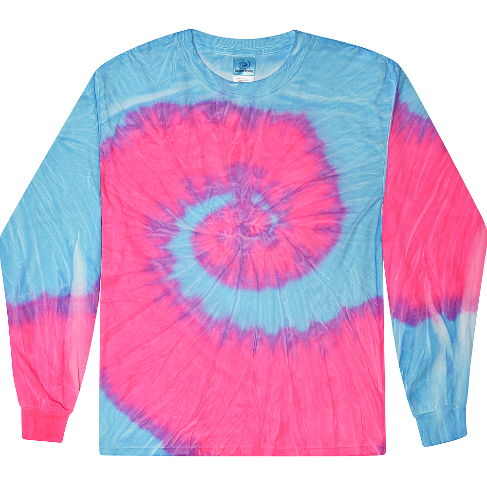 ADULT Tie Dye Long Sleeve Blank (MORE COLOR OPTIONS)