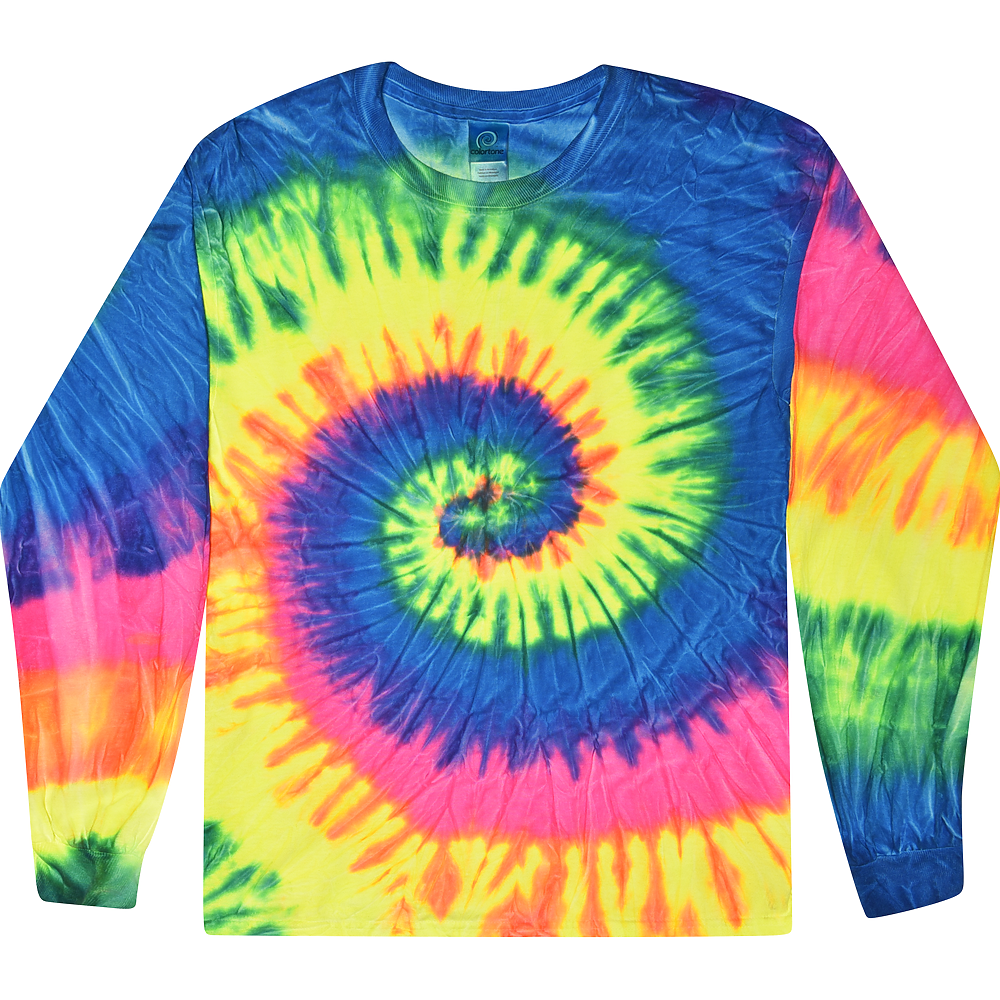 ADULT Tie Dye Long Sleeve Blank (MORE COLOR OPTIONS)