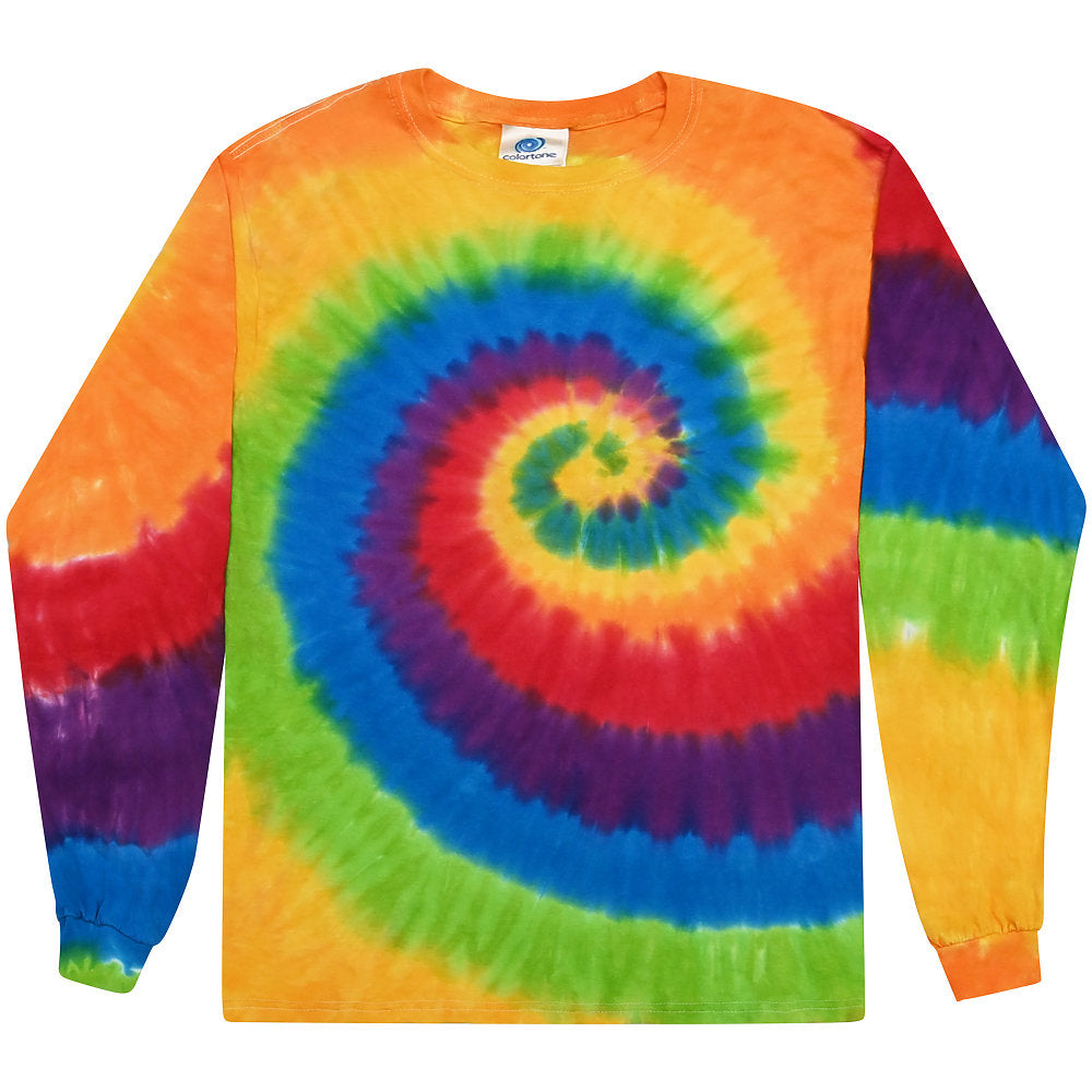 ADULT Tie Dye Long Sleeve Blank (MORE COLOR OPTIONS)