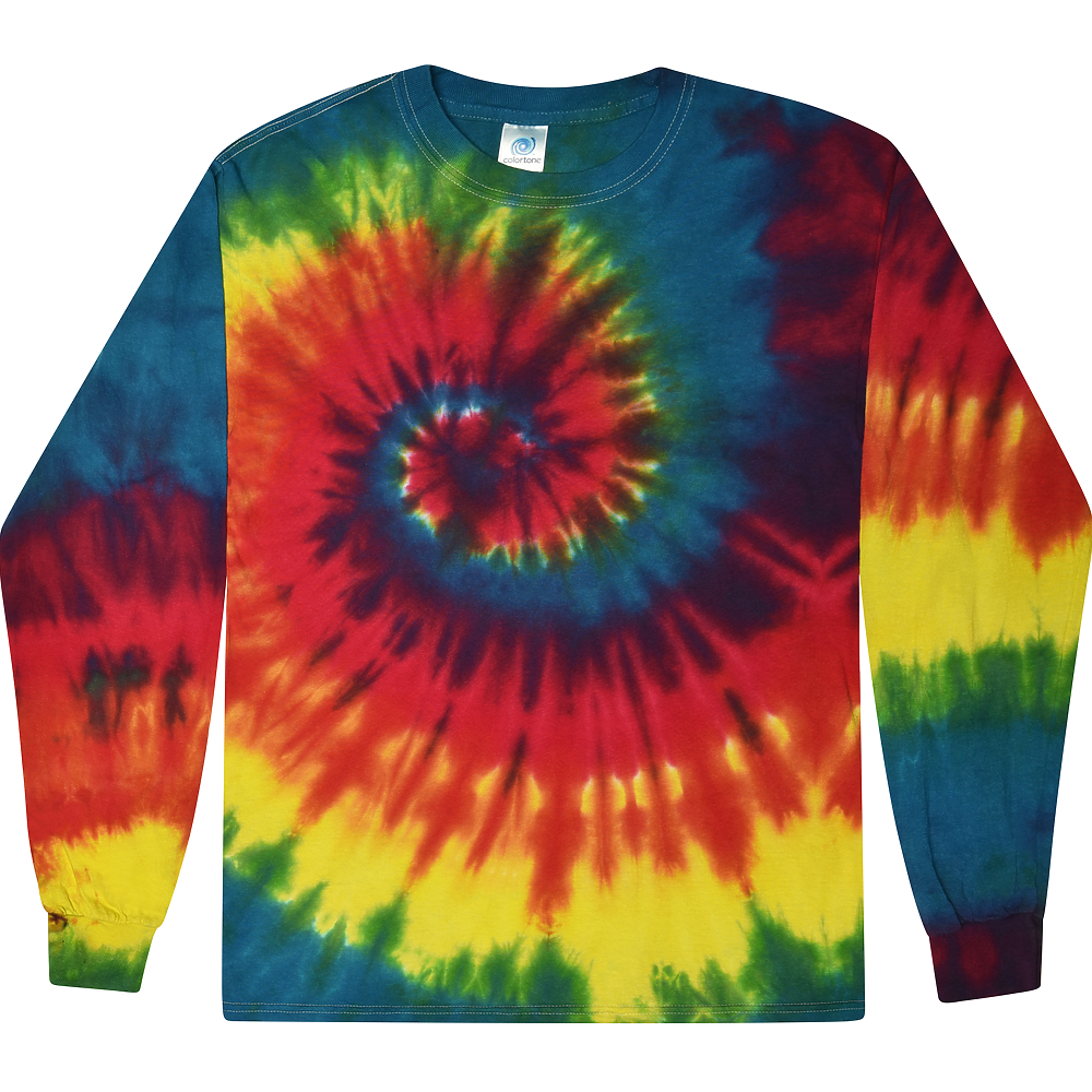 ADULT Tie Dye Long Sleeve Blank (MORE COLOR OPTIONS)