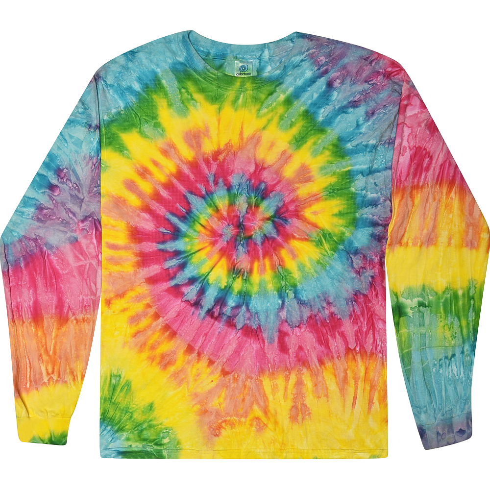 ADULT Tie Dye Long Sleeve Blank (MORE COLOR OPTIONS)