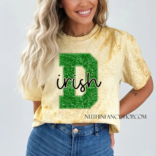 Irish Bold Faux Glitter