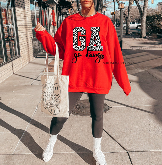 Big Black and White Leopard G A