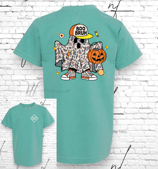 Boo Bruh Camo Ghost on Seafoam
