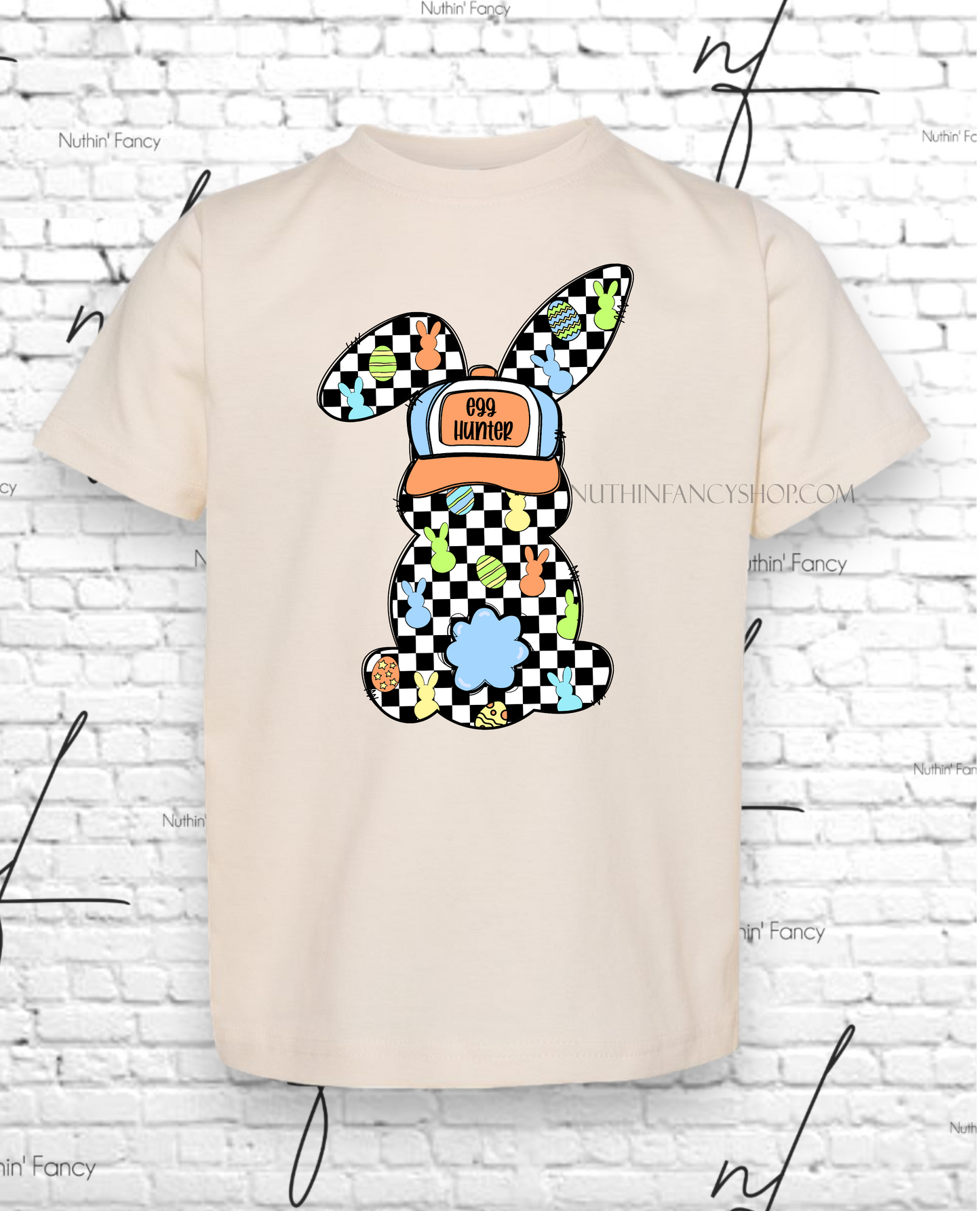 Retro Checkered Bunny, Boy