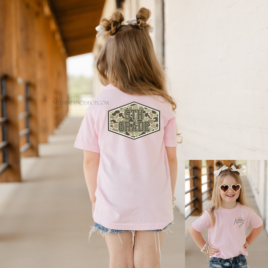 Camo Patch 5th on Pink