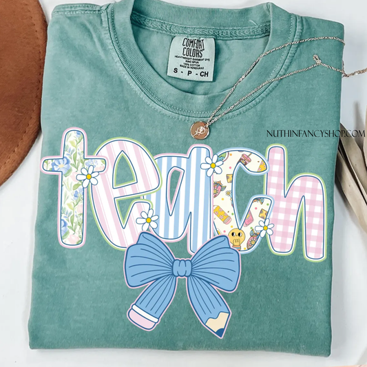 Coquette Teach on Seafoam