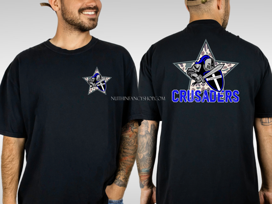 Crusaders Camo Star on Black