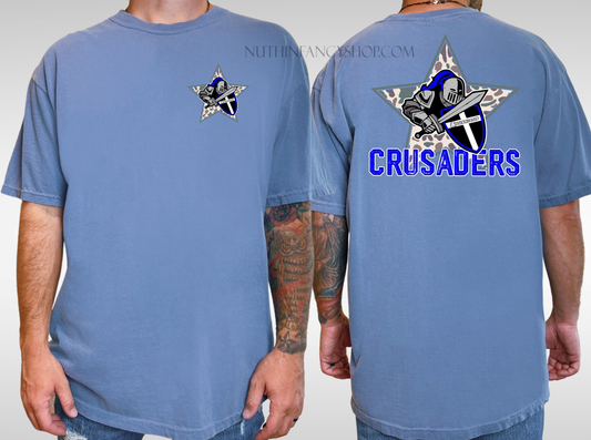Crusaders Camo Star on Blue Jean