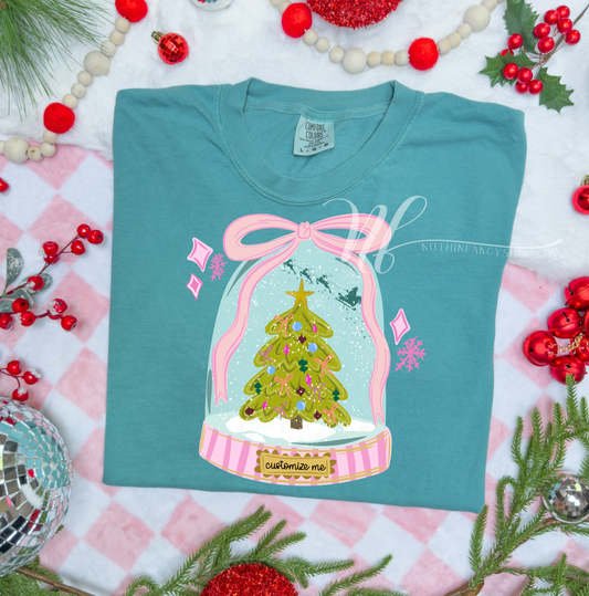 Customizable Snow Globe, Front Only