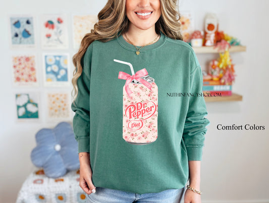 Floral DIET Dr Pepper Girly