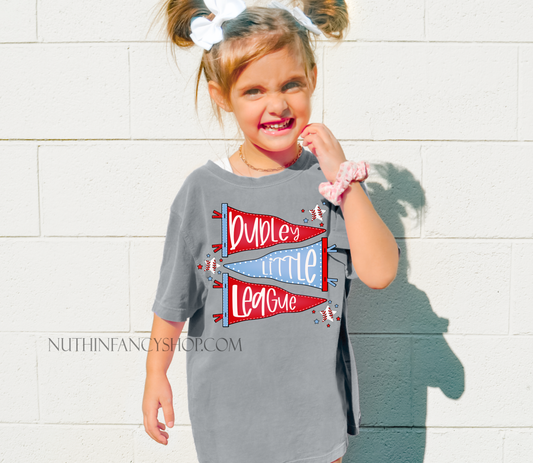 Baseball Dudley Little League Mascot Pennants