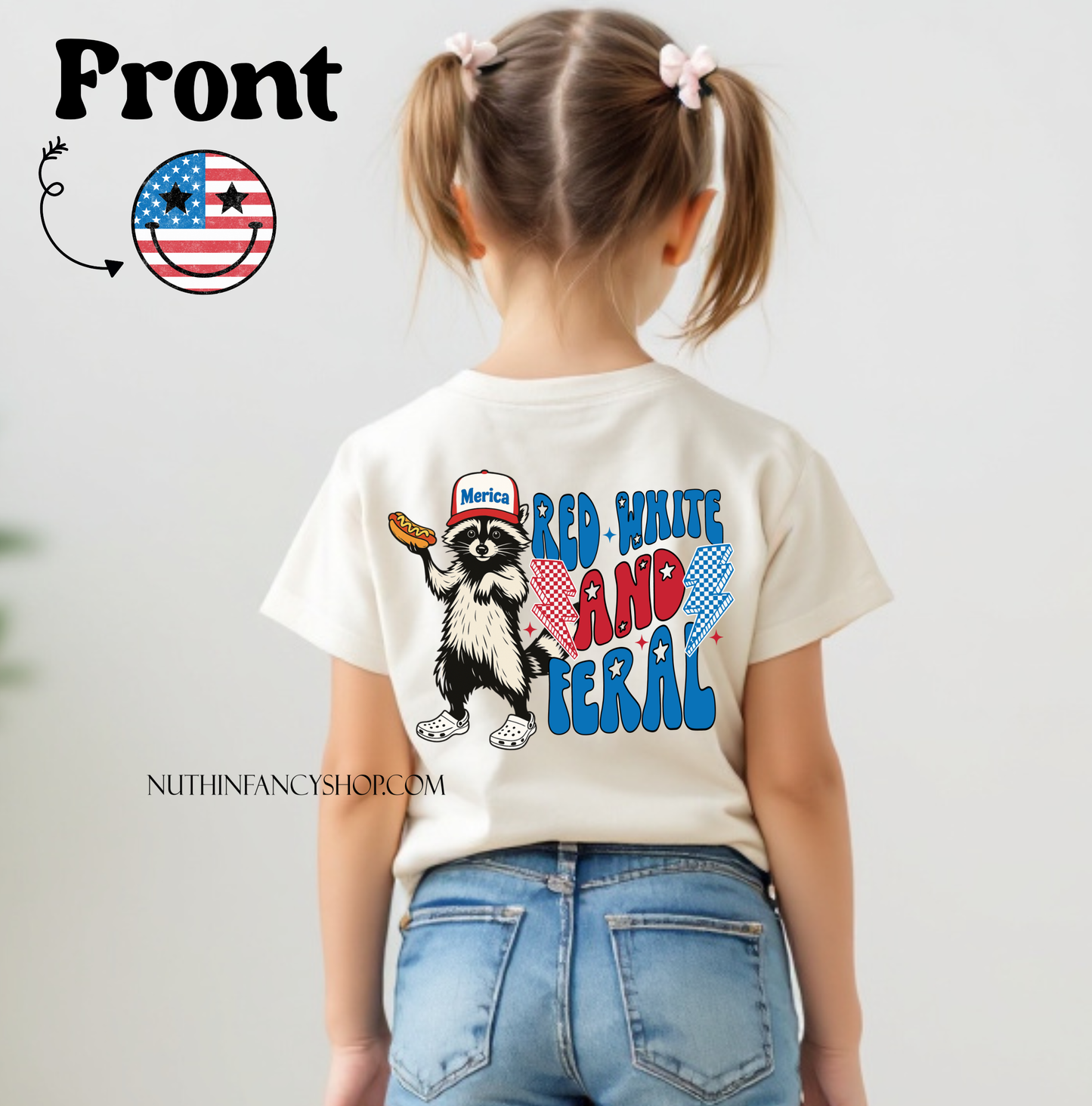 Red White and Feral, Front and Back