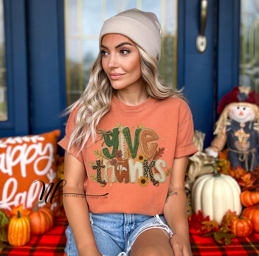 Give Thanks Fall Mix Faux Yarn