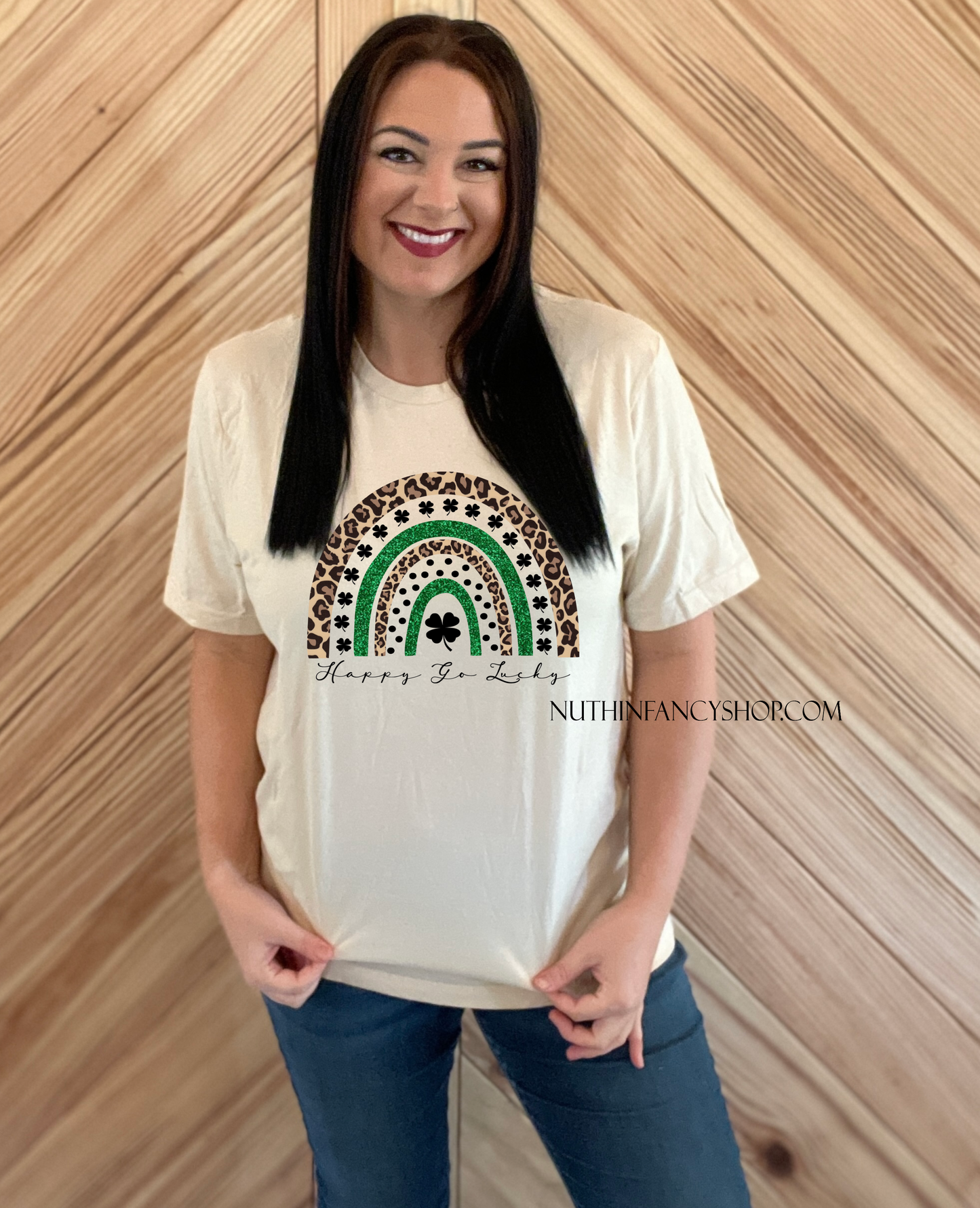 Happy Go Lucky Leopard Rainbow Ivory