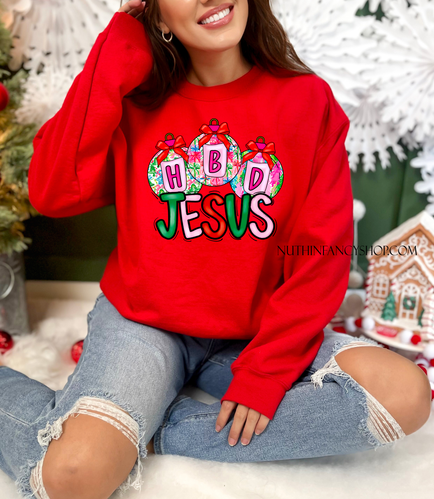 HBD Jesus Ornaments