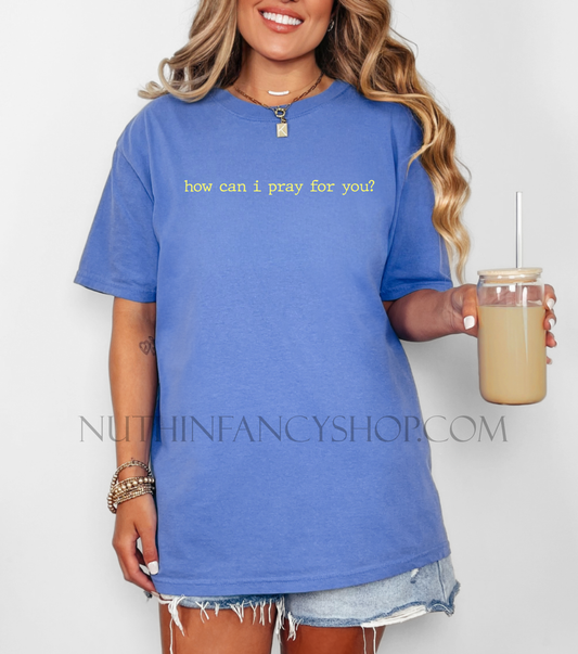 Minimal how can i pray for you?